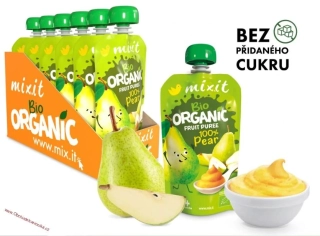 Mixit BIO ovocná kapsička - 100 % Hruška 110g